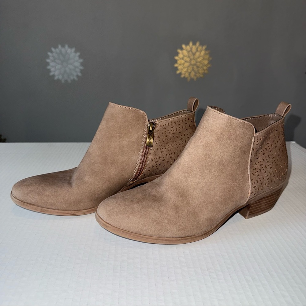 Women's Tan Beige Chic Casual Comfy Ankle Boots Shoes‎